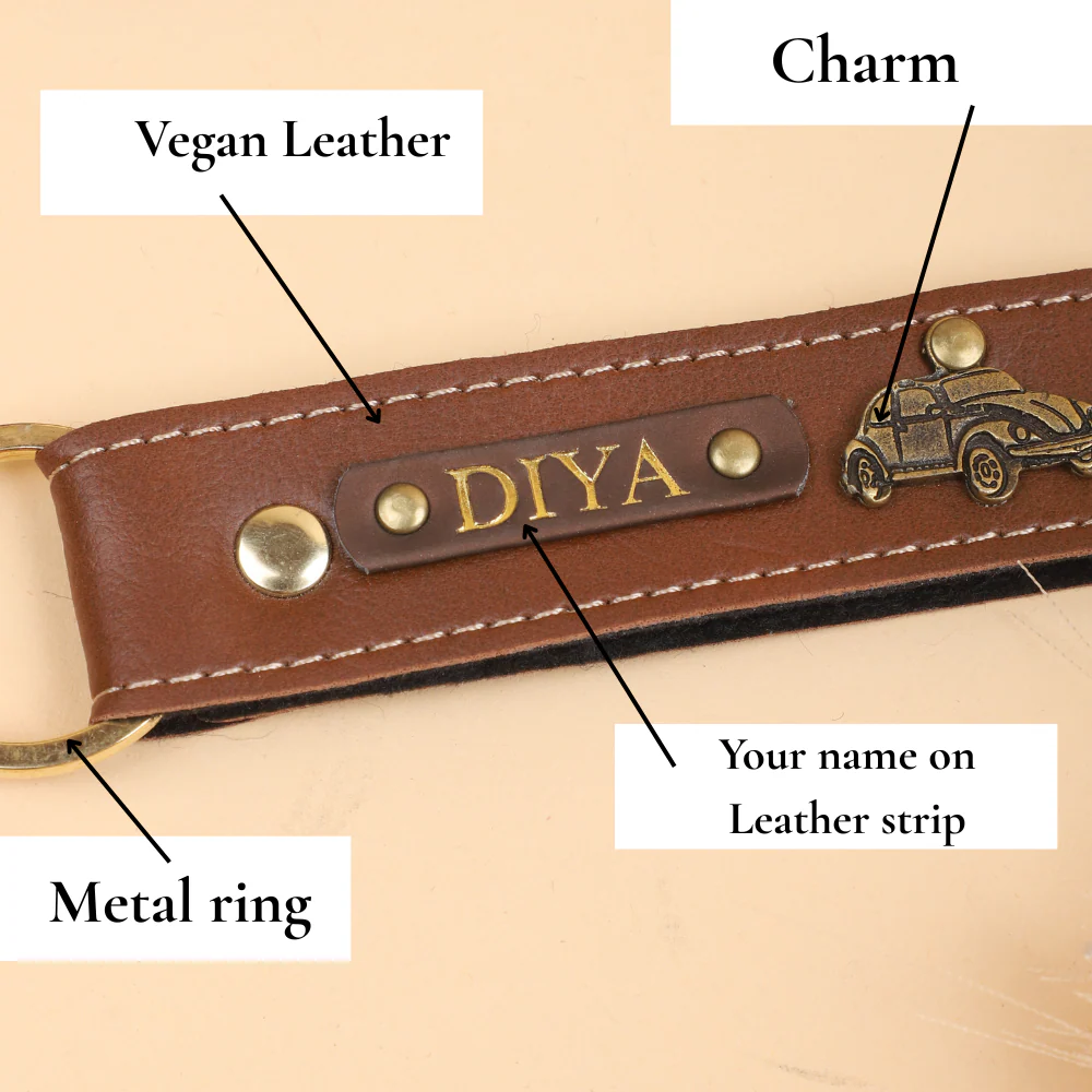 Leather Keychain Gift for Valentine