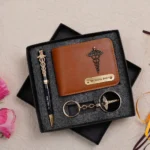 Customized Wallet Pen and Keychain Gift Set for Doctors