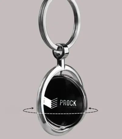 Personalized Rotating Keychain