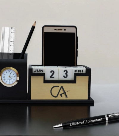 Chartered Accountant (CA) Pen Stand and Pen Set
